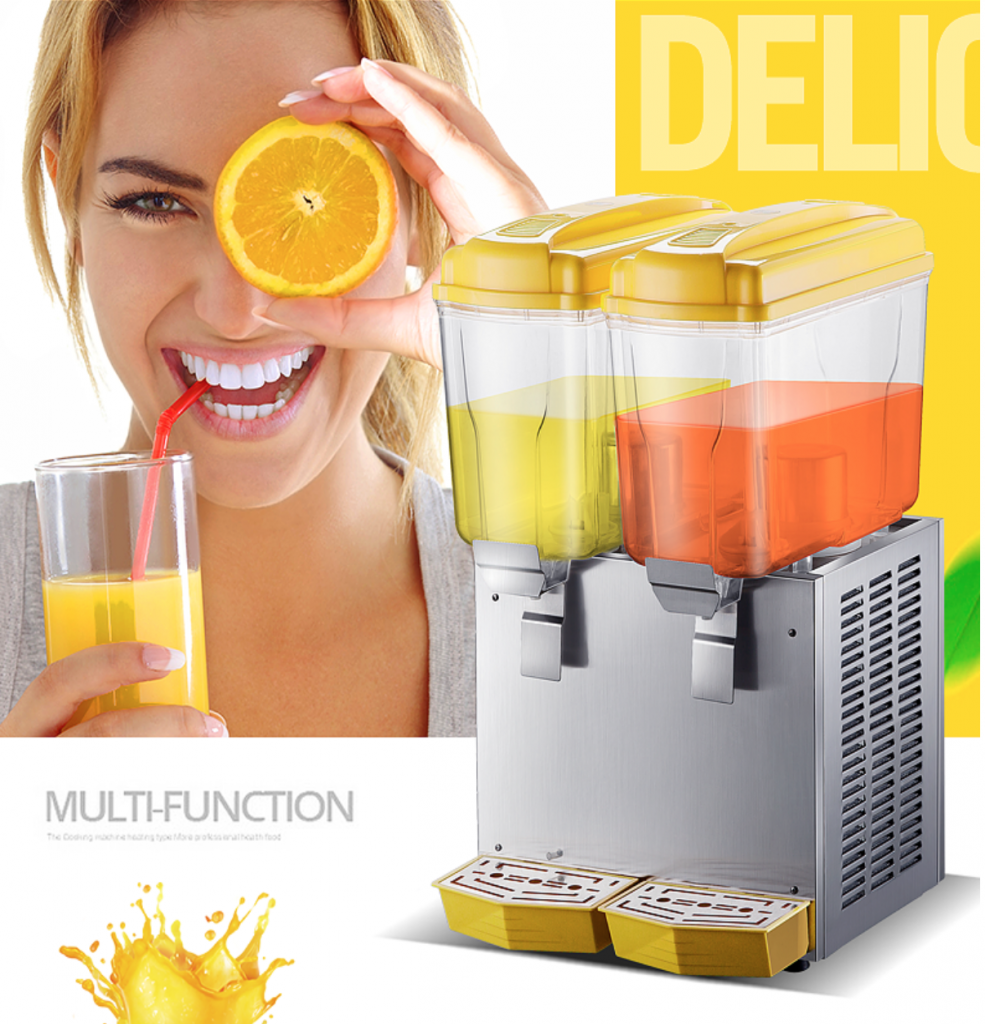 Máy làm lạnh nước trái cây 2 ngăn 18L